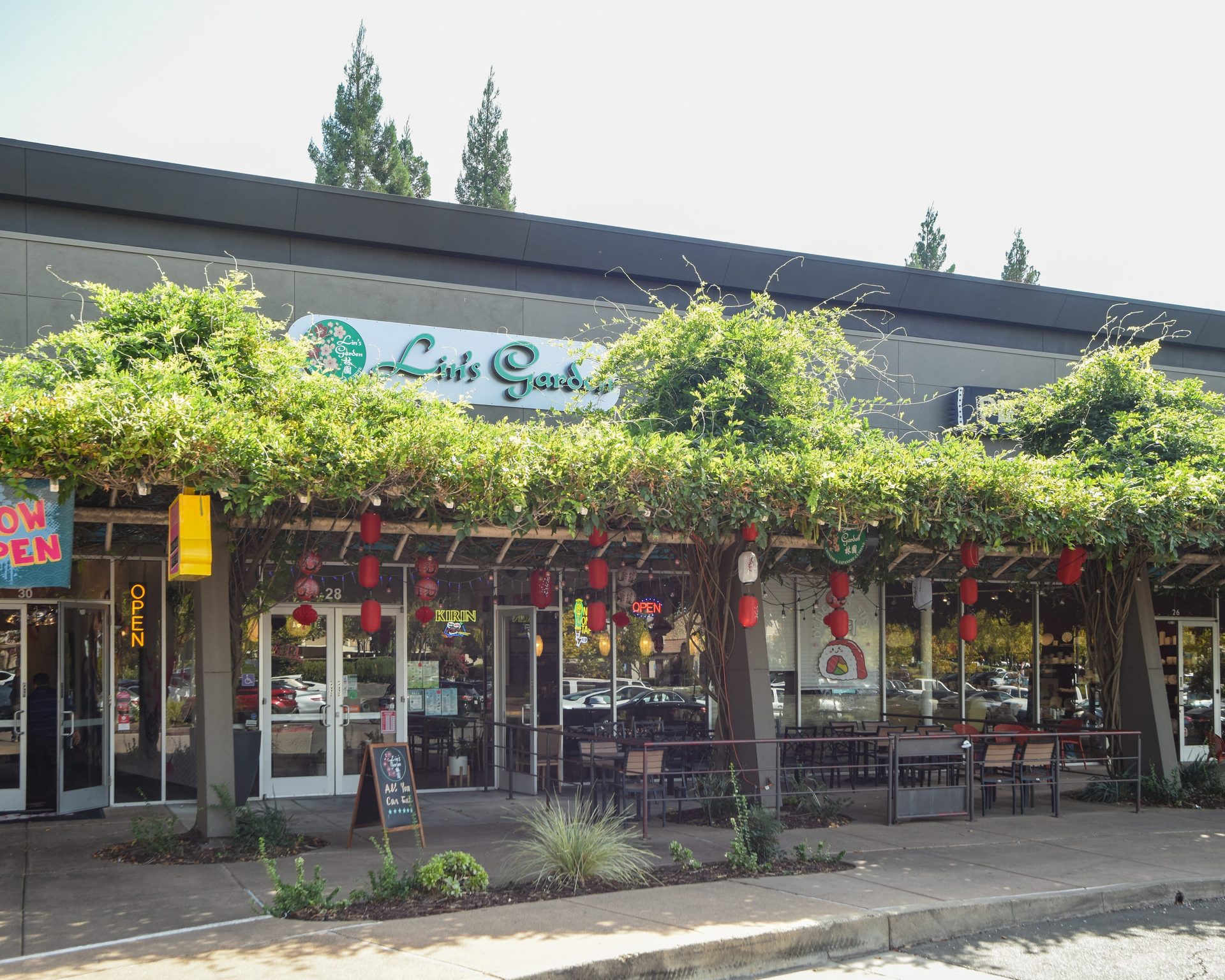 Sushi under the lanterns on Douglas Boulevard