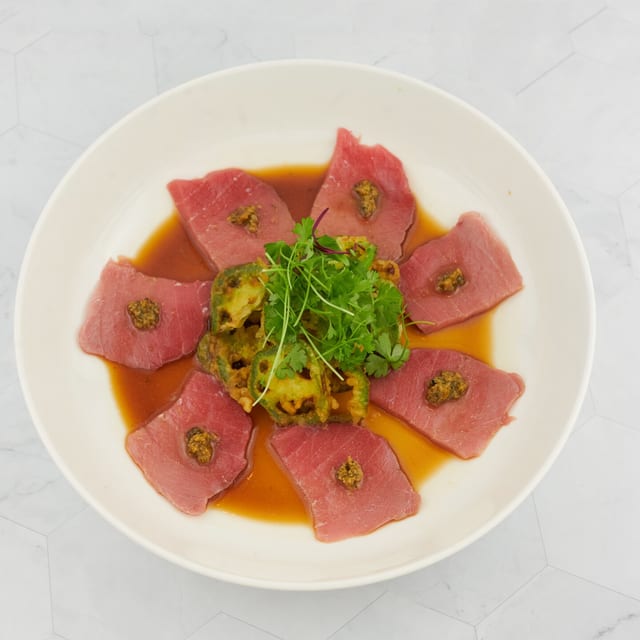 Pesto Tuna Crudo.